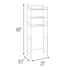Chrome Wayfair Basics Over the Toilet Storage, #6464