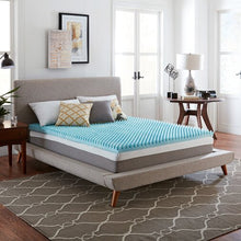Load image into Gallery viewer, 3&quot; Blue Gel Memory Foam Mattress Topper- CAL - King #9253
