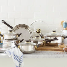 Load image into Gallery viewer, 12 Piece Stainless Steel Cookware Set (382MM)
