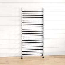 Load image into Gallery viewer, Shiny Chrome Wayfair Basics® 50 Pair Shoe Rack 893AH
