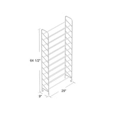Load image into Gallery viewer, Shiny Chrome Wayfair Basics® 50 Pair Shoe Rack 893AH
