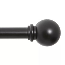 Load image into Gallery viewer, 48" - 86" Black Wayfair Basics® Adjustable 0.63" Single Curtain Rod (SET OF 2)
