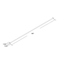 Load image into Gallery viewer, Wayfair Basics® Adjustable 28&quot; to 60&quot; 0.625&quot; Single Curtain Rod 2210AH
