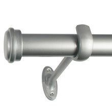 Load image into Gallery viewer, 36&quot;-72&quot; W Nickel Wayfair Basics End Cap Single Curtain Rod
