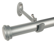 Load image into Gallery viewer, 36&quot;-72&quot; W Nickel Wayfair Basics End Cap Single Curtain Rod
