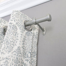 Load image into Gallery viewer, 36&quot;-72&quot; W Nickel Wayfair Basics End Cap Single Curtain Rod
