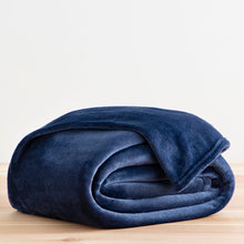 Load image into Gallery viewer, Queen Navy Wayfair Basics Fleece Blanket
