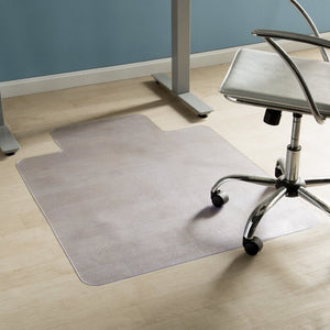 0.1" H x 36" W x 48" D Clear Wayfair Basics Hard Floor Straight Edge Chair Mat (SB153)