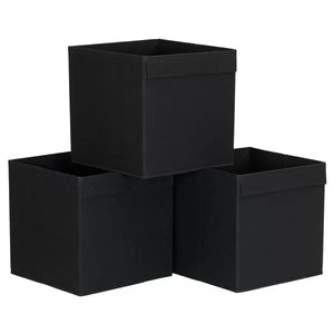 Black Wayfair Basics Lip Pull Collapsible Fabric Cube (Set of 6)