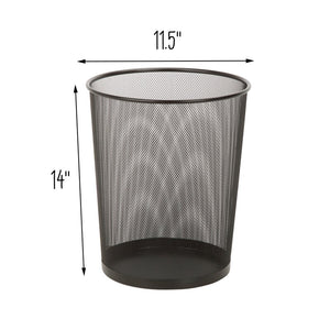 Wayfair Basics® Mesh Metal 4 Gallon Waste Basket (Set of 2) 5940RR