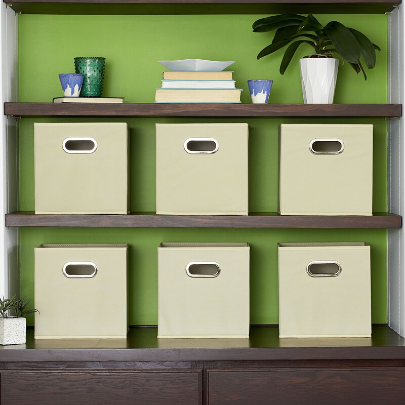Wayfair Basics Open Fabric Bin (Set of 6) 449AH
