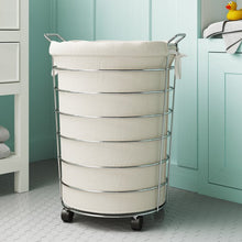 Load image into Gallery viewer, Wayfair Basics Rolling Laundry Hamper #1878HW
