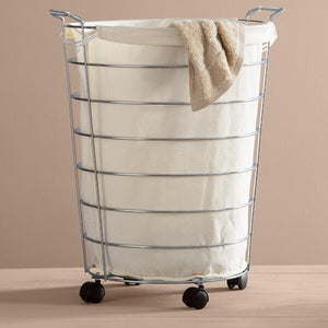 Chrome Wayfair Basics Rolling Laundry Hamper(2200RR)