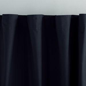 40" W x 96" L Solid Blackout Thermal Backtab Curtain Panel, (Set of 2)