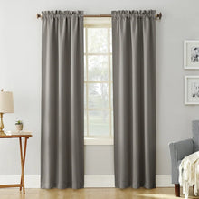 Load image into Gallery viewer, Solid Blackout Thermal Rod Pocket Single Curtain Panel, 40&quot;W x 63&quot;L
