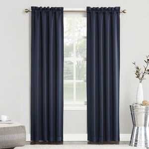 Solid Blackout Thermal Rod Pocket Single Curtain Panel, 40"W x 84"L
