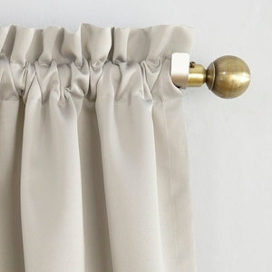 Wayfair Basics Solid Blackout Thermal Rod Pocket Two-Single Curtain Panel