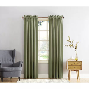Wayfair Basics® Solid Room Darkening Thermal Rod Pocket Single Curtain Panel 54" x 84" (SET OF 2)