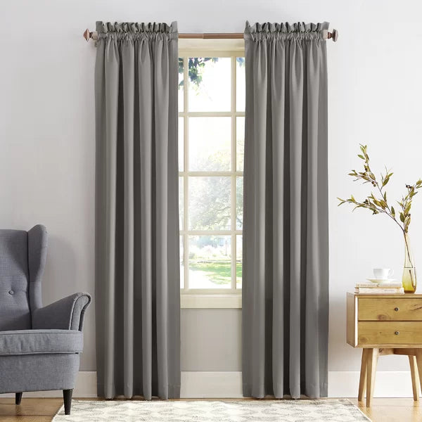 Wayfair Basics® Solid Room Darkening Thermal Rod Pocket Single Curtain Panel 54