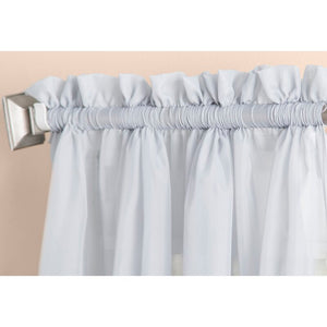 Wayfair Basics Solid Sheer Rod Pocket Curtain Panels (Set of 4) 6393RR-GL