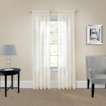Load image into Gallery viewer, Wayfair Basics Solid Sheer Rod Pocket Curtain Panels (Set of 2) GL1382

