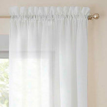 Load image into Gallery viewer, Wayfair Basics Solid Sheer Rod Pocket Curtain Panels (Set of 2) GL1119
