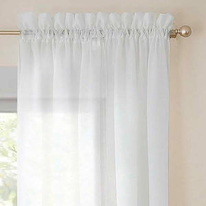 Wayfair Basics Solid Sheer Rod Pocket Curtain Panels (Set of 2) GL1119
