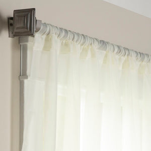 Wayfair Basics Solid Sheer Rod Pocket Curtain Panels (Set of 2) 3360AH/GL