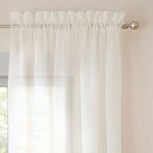 Load image into Gallery viewer, Wayfair Basics Solid Sheer Rod Pocket Curtain Panels (Set of 2) GL1382
