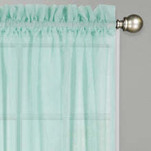 Load image into Gallery viewer, Wayfair Basics Solid Sheer Rod Pocket Curtain Panels (Set of 2)
