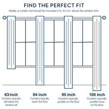 Load image into Gallery viewer, Wayfair Basics Solid Sheer Rod Pocket Curtain Panels (Set of 4) B22MS4230
