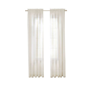 Wayfair Basics Solid Sheer Rod Pocket Curtain Panels (Set of 2) 311ms