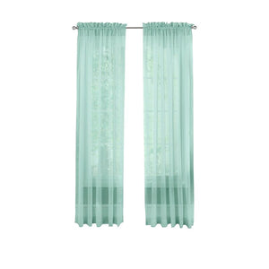 Wayfair Basics Solid Sheer Rod Pocket Curtain Panels (Set of 2), 59"W x 84"L