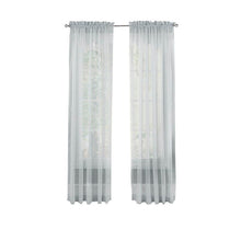 Load image into Gallery viewer, Wayfair Basics Solid Sheer Rod Pocket Curtain Panels (Set of 4) 6393RR-GL
