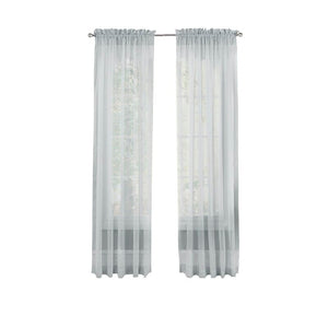 Wayfair Basics Solid Sheer Rod Pocket Curtain Panels (Set of 4) 6393RR-GL