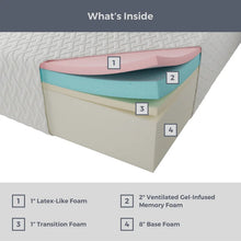 Load image into Gallery viewer, 12&quot; Queen Firm Gel Memory Foam Mattress
