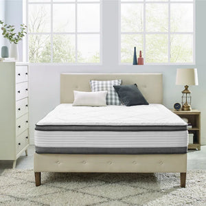 12" Firm Pillow Top Hybrid Mattress, Queen