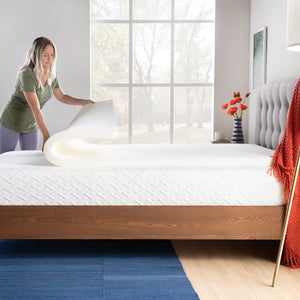 2" Medium Memory Foam Mattress Topper, Twin
