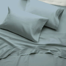 Load image into Gallery viewer, King Aqua Wayfair Sleep 300 Thread Count 100% Organic Cotton Percale Sheet Set 1131AH
