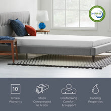 Load image into Gallery viewer, 5&quot; Firm Gel Memory Foam Mattress, Twin
