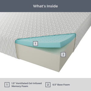 Wayfair Sleep™ 8" Firm Gel Memory Foam Mattress twin