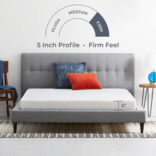 Load image into Gallery viewer, 5&quot; Firm Gel Memory Foam Mattress, Twin
