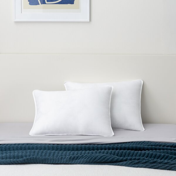 30'' W Queen Polyester/Polyfill Medium Support Pillow (Set of 2)
