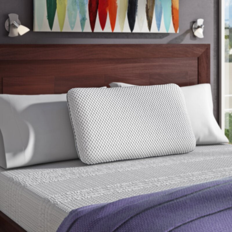 Standard White Wayfair Sleep Medium Memory Foam Cooling Bed Pillow 1147AH