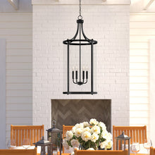 Load image into Gallery viewer, Black Wayland 6 - Light Lantern Geometric Chandelier 2830AH
