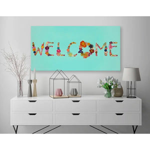Welcome by Eli Halpin - Wrapped Canvas Painting 12 x 24 x 1.5