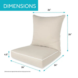 Wendin Charlton Home® 2 - Piece Outdoor Seat Cushion