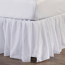 Load image into Gallery viewer, Queen White Wendy Bed Skirt 15&quot; drop/queen
