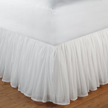Load image into Gallery viewer, Queen White Wendy Bed Skirt 15&quot; drop/queen
