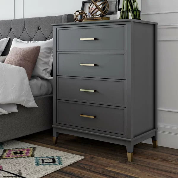 Graphite Gray Westerleigh 4 Drawer 29.68'' W Chest